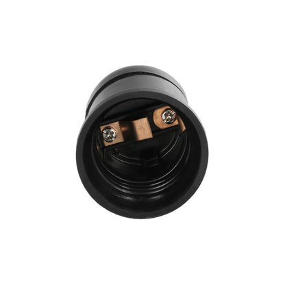 Portalamparas 4 Amperios Rosca E-27 Obra Negro.