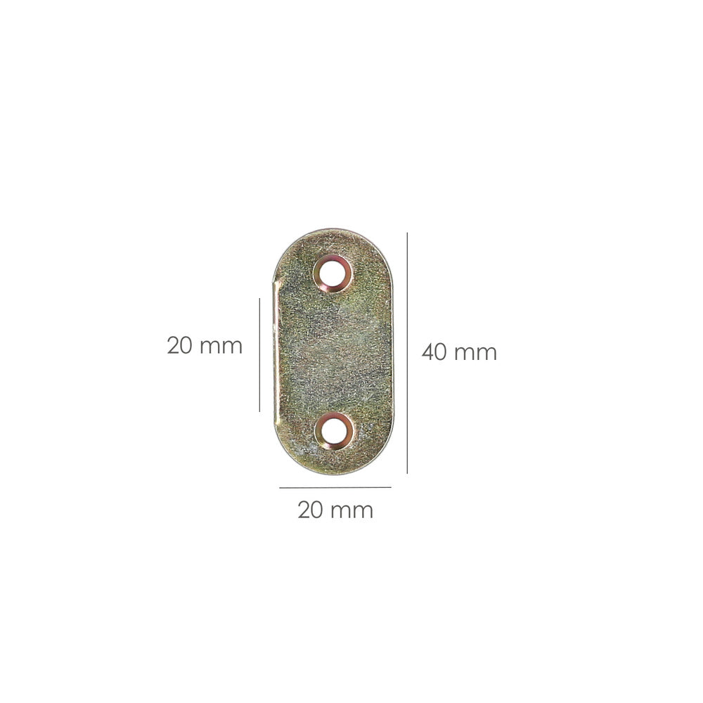 Placa Wolfpack Bicromatado  40x18 mm