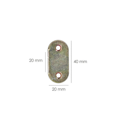 Placa Wolfpack Bicromatado  40x18 mm