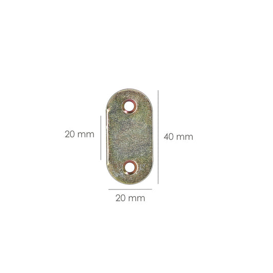 Placa Wolfpack Bicromatado  40x18 mm