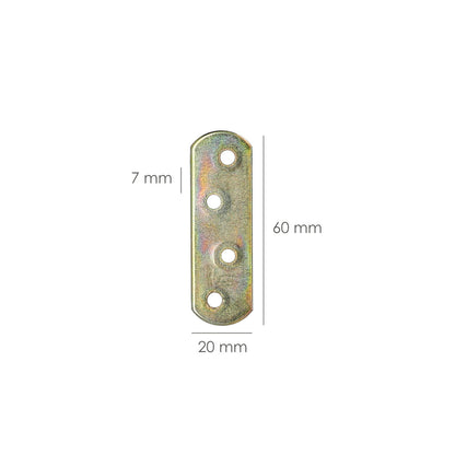Placa Wolfpack Bicromatado  60x18 mm.
