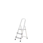 Escalera Aluminio 3 Peldaños Plegable, Uso doméstico, Antideslizante, Ligera y Resistente