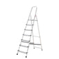 Escalera Aluminio 7 Peldaños Plegable, Uso doméstico, Antideslizante, Ligera y Resistente