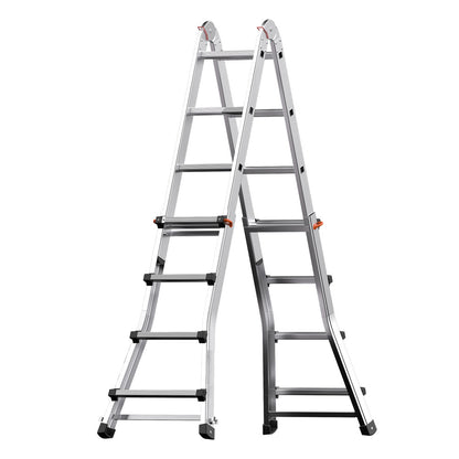 Escalera Telescópica Aluminio  5+5 Peldaños