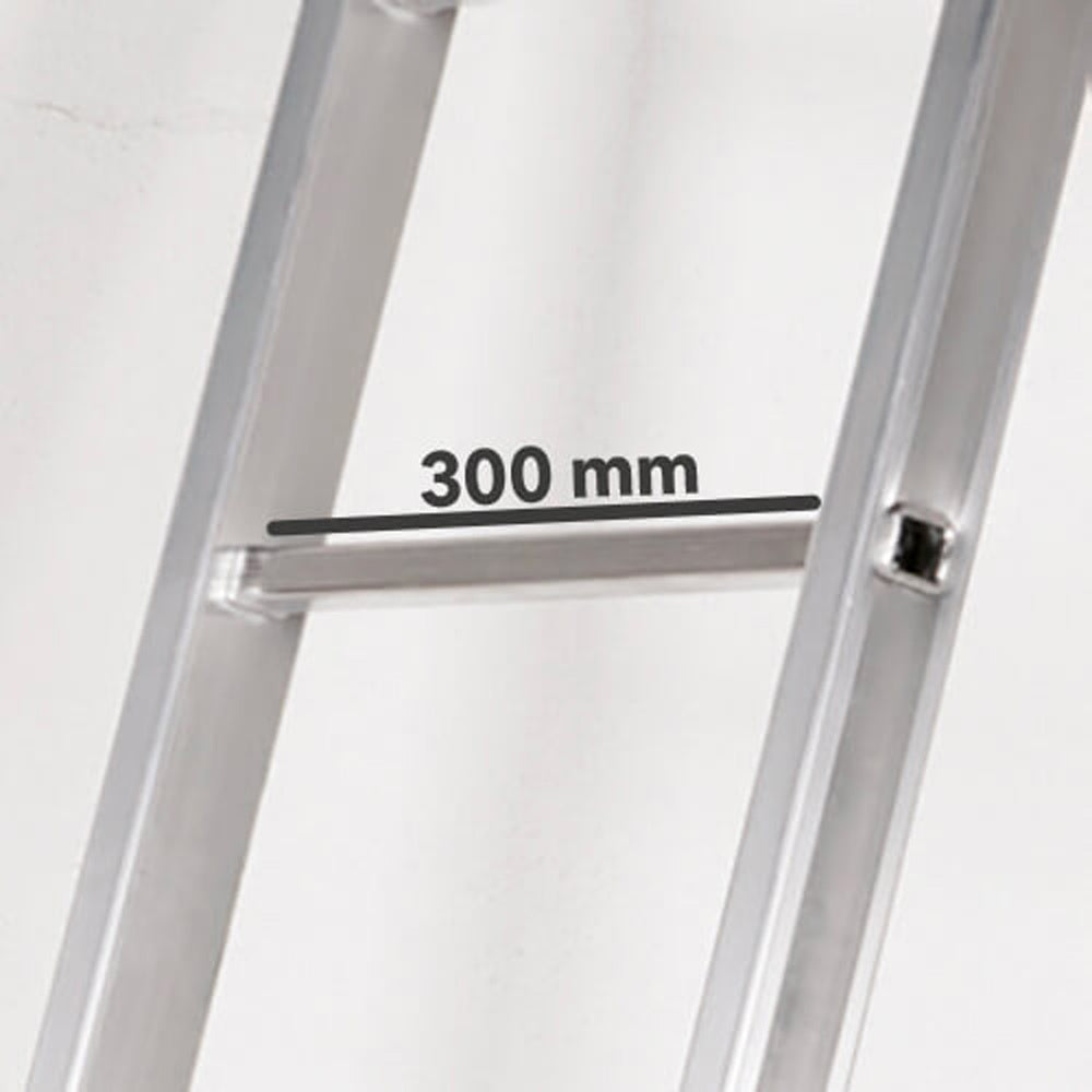 Escalera Telescópica Aluminio  5+5 Peldaños