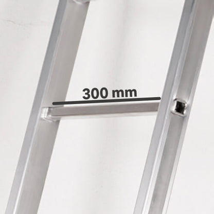 Escalera Telescópica Aluminio  5+5 Peldaños