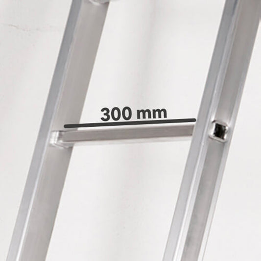 Escalera Telescópica Aluminio  5+5 Peldaños