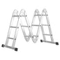 Escalera Multiposicional Aluminio 6 Rotulas 12 Peldaños