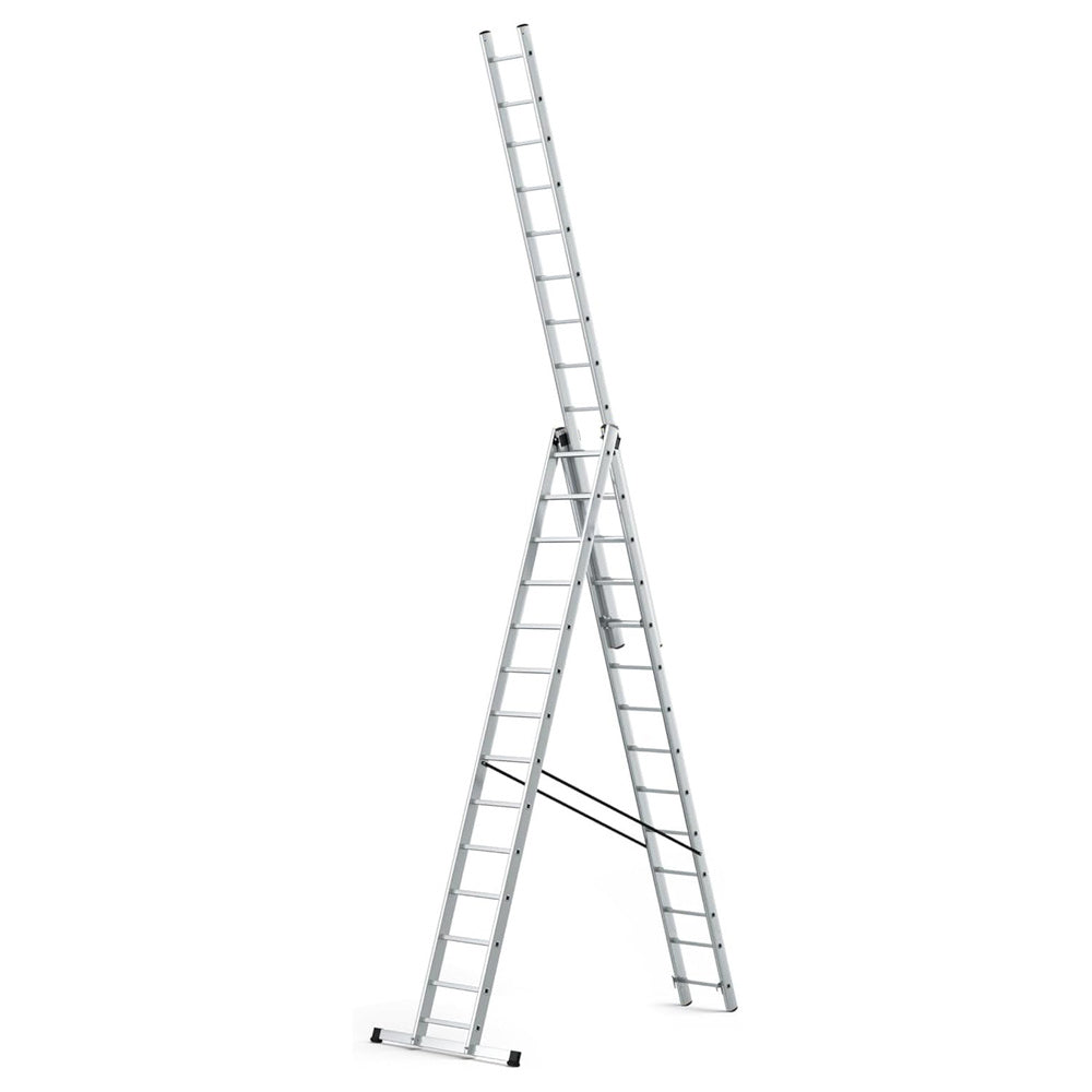 Escalera Aluminio Industrial 14+14+14   3x4 mt.
