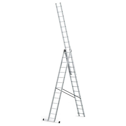 Escalera Aluminio Industrial 14+14+14   3x4 mt.