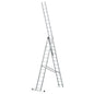 Escalera Aluminio Industrial 14+14+14   3x4 mt.