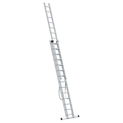 Escalera Aluminio Industrial 14+14+14   3x4 mt.